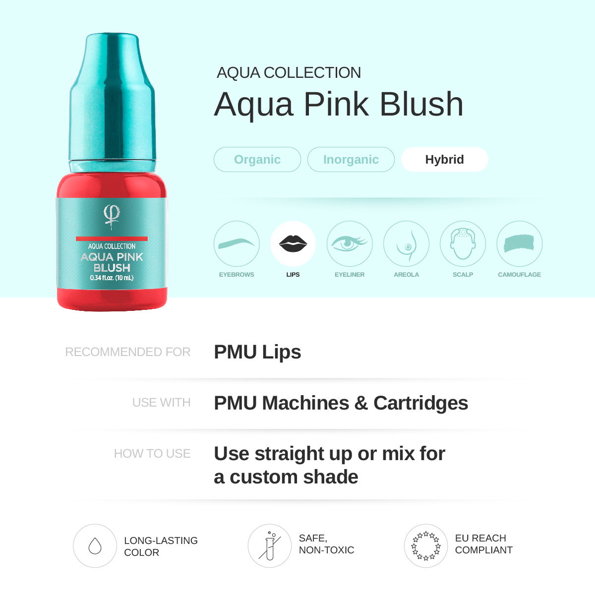 Aqua Pink Blush PMU Pigment 10ml - Image 7